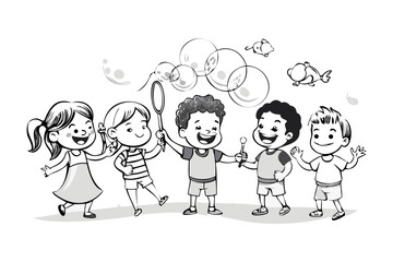 ethnic-group-of-little-friends-with-toothy-s