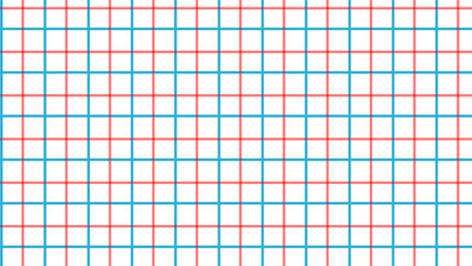 Seamless grid pattern with intersecting red and blue lines on a white background.