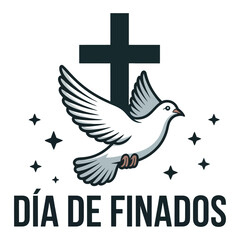 Flat Día de Finados Vector Design.