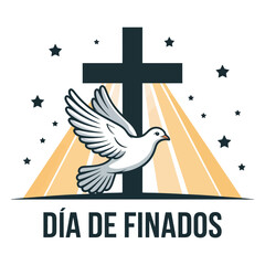 Flat Día de Finados Vector Design.