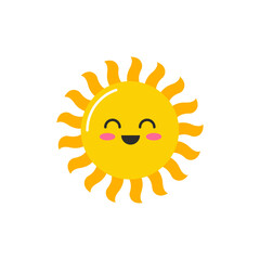 Cute Cartoon Sun Illustration 