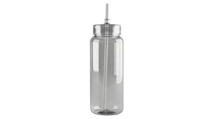 Reusable Drinking Bottle Straw Lid Transparent Background