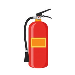 Obraz premium Red fire extinguisher isolated on white background