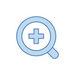 Zoom Out Icon vector stock illustration