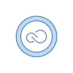 Creative Cloud Icon vector stock illustration