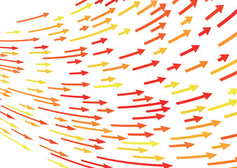 カラフルな矢印の背景