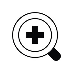 Obraz premium Zoom Out Icon vector stock illustration