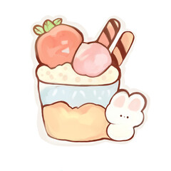 strawberry ice cream