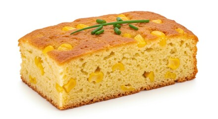 Delicious cornbread recipe food closeup