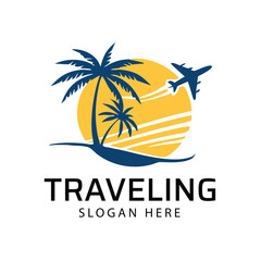 Obraz premium traveling tour logo