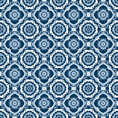 Floral geometric seamless pattern for wallpaper, background, architectural design, graphic design, 