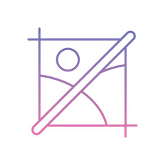 Crop Icon vector stock illustration