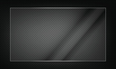 16:9 vector image of a mirror reflection, suitable for application on glass, plastic, or acrylic window surfaces. Offers a glossy, luminous appearance with bright highlights and transparency. 