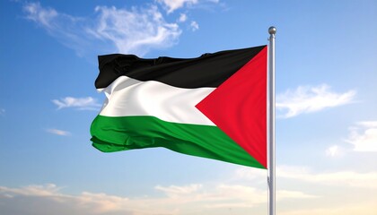 The national flag of Palestine