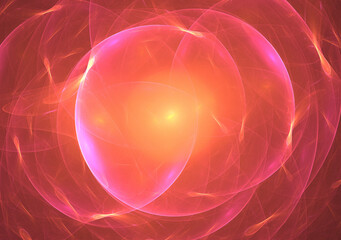 Fractal colored abstract on black background