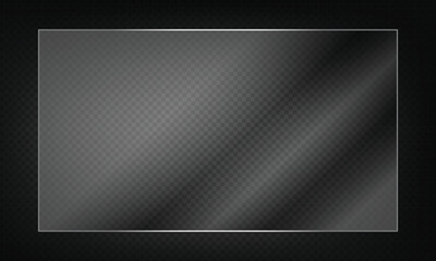 16:9 vector image of a mirror reflection, suitable for application on glass, plastic, or acrylic window surfaces. Offers a glossy, luminous appearance with bright highlights and transparency. 