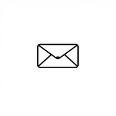 Line art mail icon  with transparent background PNG and JPEG image for your business