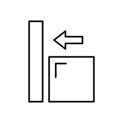 Alignment Icon vector stock illustration