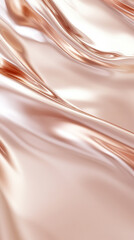 vertical composition of a sleek 3D metallic surface flowing