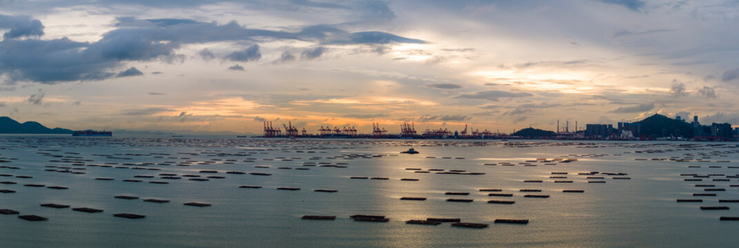 Shekou Shipping Container Port in Shenzhen.