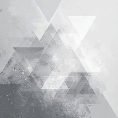 Abstract gray triangles, textured background