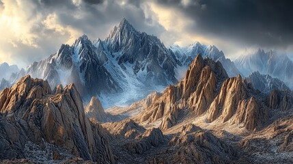 Obraz premium Majestic Mountain Landscape