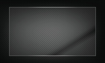 16:9 vector image of a mirror reflection, suitable for application on glass, plastic, or acrylic window surfaces. Offers a glossy, luminous appearance with bright highlights and transparency. 