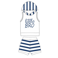 kids boys hoodie with shorts artwork illustrations vector art 