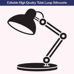 Table lamp high quality editable silhouette design