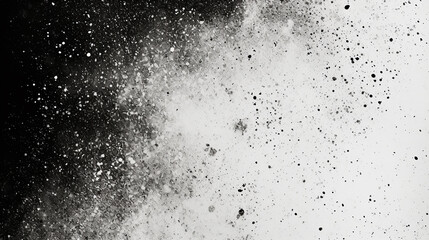 Abstract Black and White Splatter Paint Texture with Dynamic Contrast