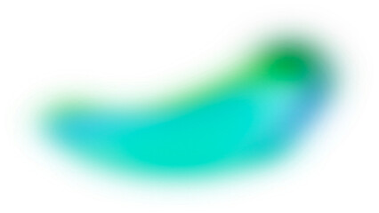 Blurred Gradient Abstract Shape, Blue, Green Element, Fluid, Effect, Wavy illustration