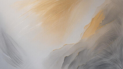 Elegant Abstract Landscape with Gold Accents