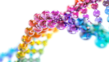 Digital DNA helix spiral molecule