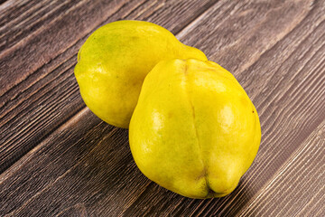 Ripe sweet fresh juicy quince