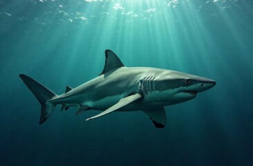 shark underwater, aquarium