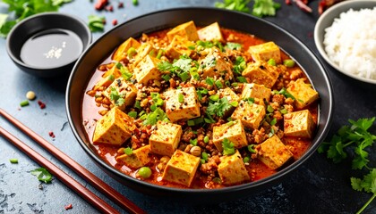 Mapo Tofu, Sichuan Cuisine. 
