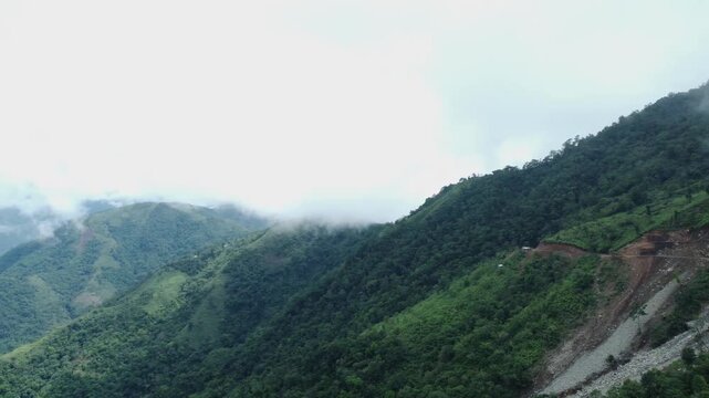 Drone video of Meghalaya's natural beauty.