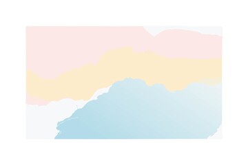 Obraz premium 抽象的でパステルカラーの水彩画風の背景画像