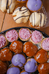 Sweets and candies at a candy bar , event reception