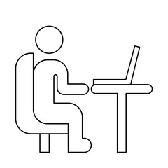 Remote Worker & Freelancer Icon