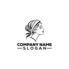 Woman Profile with Laurel Wreath Emblem