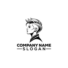 Woman Profile with Laurel Wreath Emblem