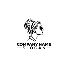 Woman Profile with Laurel Wreath Emblem