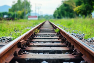broken train rails end with no stop