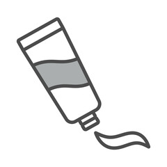 toothpaste iconvector design template in white background