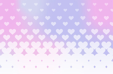 イラスト素材・ハート柄のグラデーション背景
