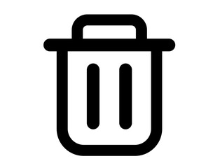 UI Icons 17 : icon, bin, symbol, trash, vector, illustration, box, can, sign, garbage,