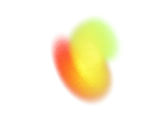 Neon glowing grainy gradients shape multicolored overlay effect cutout on transparent background, colorful noisy gradients cutout used for posters, banners, background, grunge texture rough effect