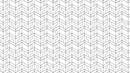 Seamless abstract pattern with golden linear elements forming a geometric design on white background, ideal for clean, modern visual branding