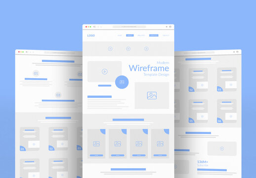 Minimal Web Wireframe Template